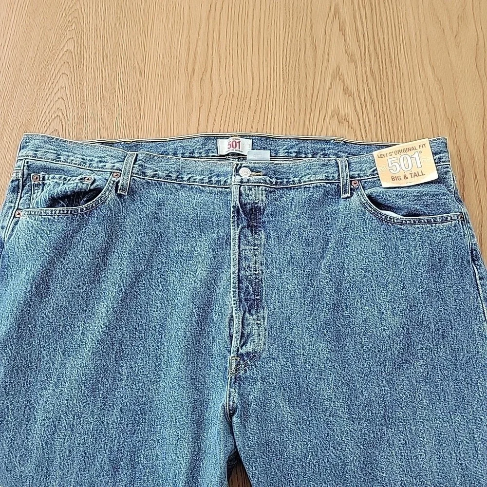 Levis‎ 501 Men's 50x30 Original Fit BIG & TALL Straight Leg Button Fly Jeans
